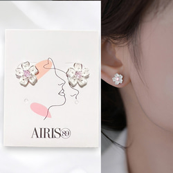 ピアス 18K レディース アレルギー対応 小さめ さくら 桜 サクラ