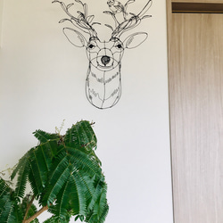 ワイヤーアート　ワイヤークラフト  鹿 tree 8枚目の画像