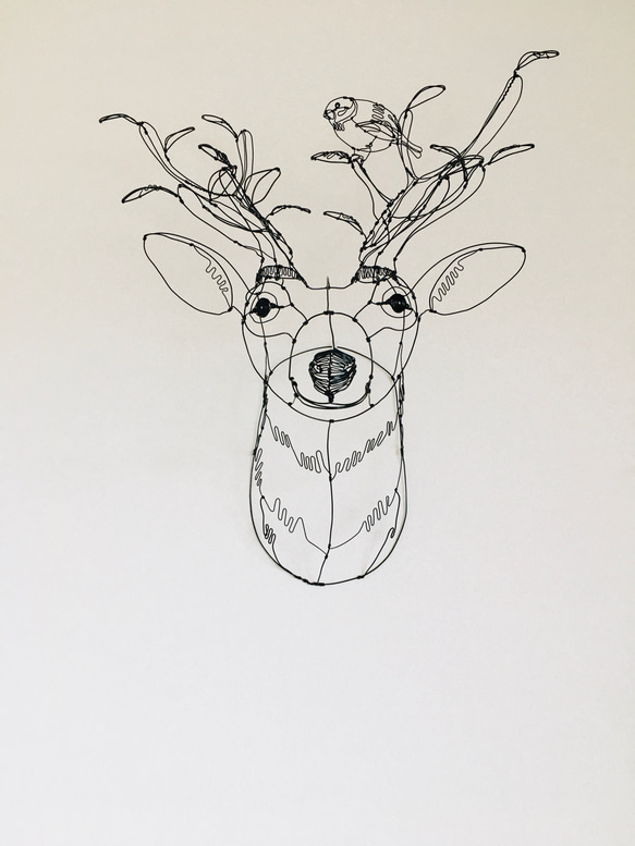 ワイヤーアート　ワイヤークラフト  鹿 tree 7枚目の画像