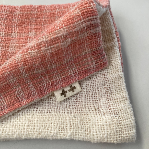 大ハンカチ  桜〈手織り 手紡ぎ〉 3枚目の画像