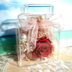 母の日 ギフト くすみカラー 花 香水瓶 プリザーブドフラワー　ミニサイズ 6枚目の画像