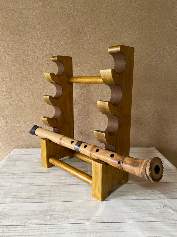 尺八スタンド 尺八スタンド（尺八立て）