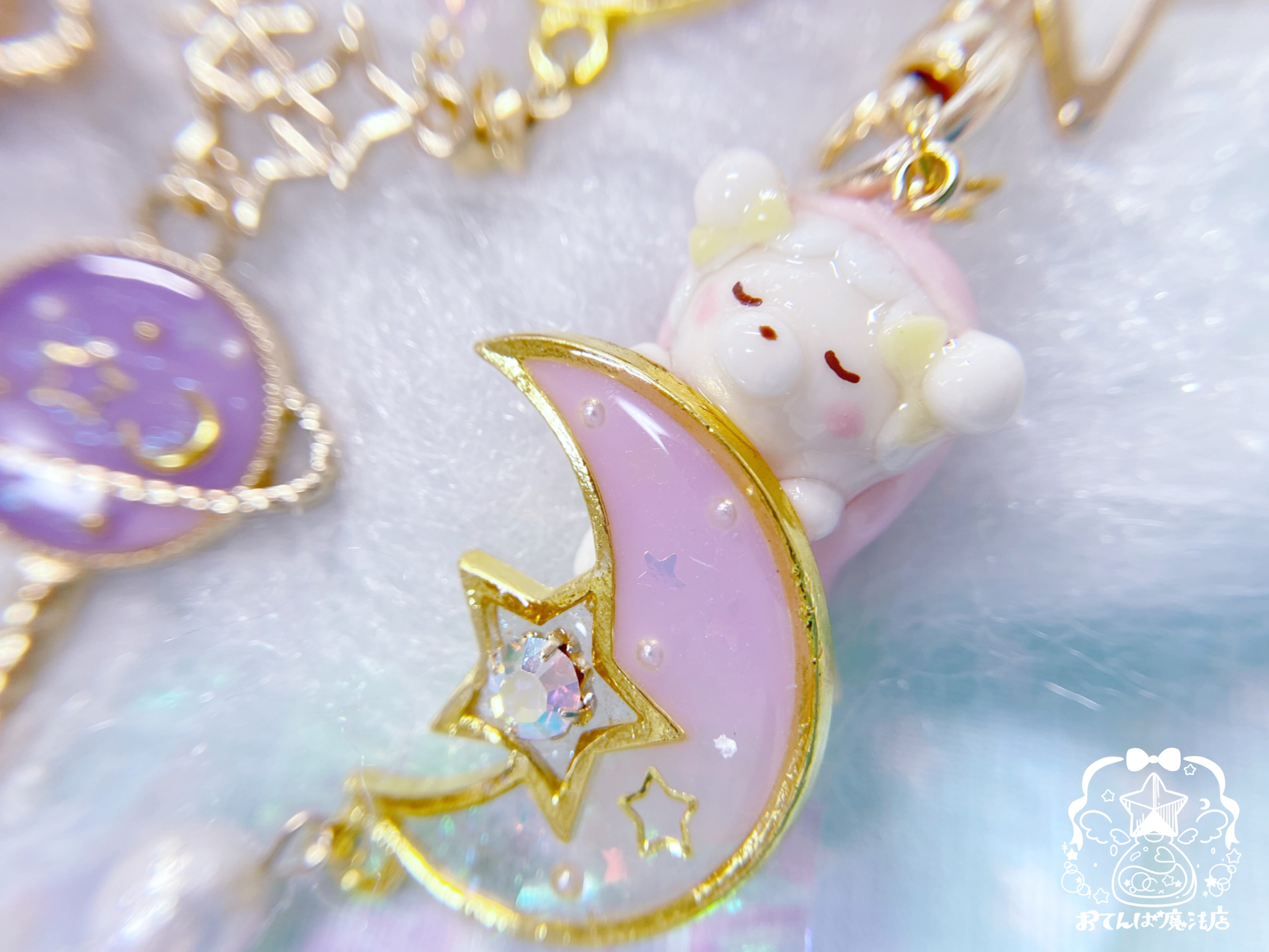 お月さまぎゅっ♡ねむねむアニマル　お星さまのストラップ