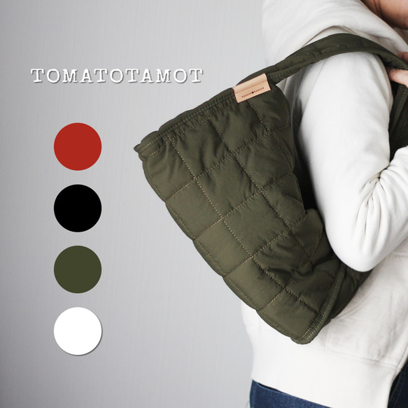 パファーバッグ セミショルダー キルティング キルト シングルハンドル エアリー 太ベルト 秋冬バッグ 軽い B-198 1枚目の画像