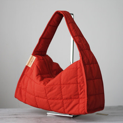 パファーバッグ セミショルダー キルティング キルト シングルハンドル エアリー 太ベルト 秋冬バッグ 軽い B-198 5枚目の画像