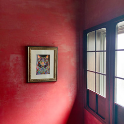 Stained Gloss 01：クリリアンボブテイル【インチ額】／特殊印刷　額装付　猫　インテリア　グラフィックアート 3枚目の画像