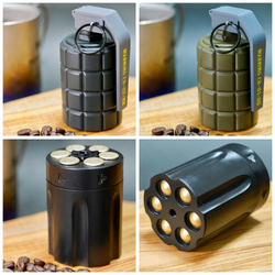 コーヒー豆 キャニスター缶 ブラック 珈琲 手榴弾 ハンドグレネード キャンプ 11枚目の画像