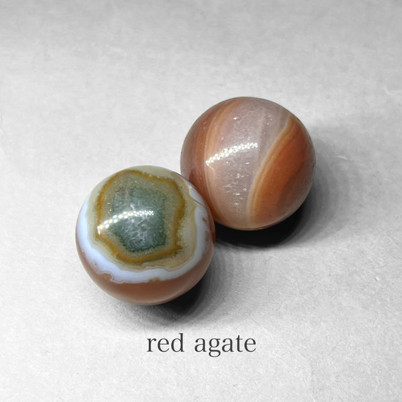 red agate sphere / レッドアゲートスフィア A 1枚目の画像