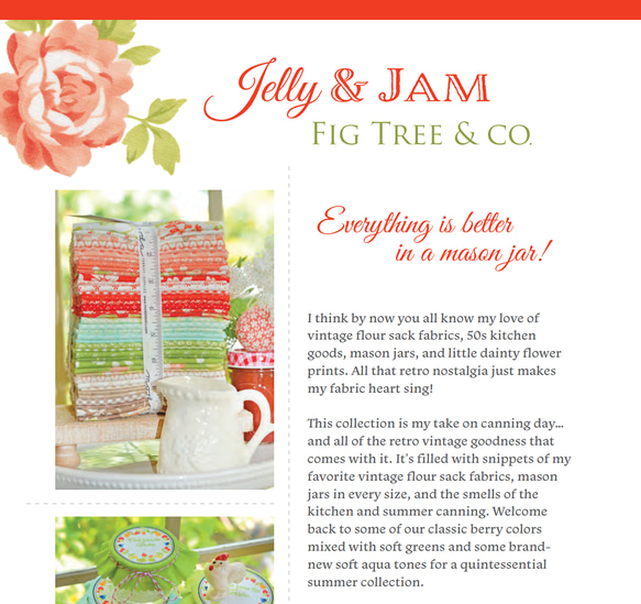 「Jelly ＆ Jam」moda Charm Pack (カットクロス42枚) Fig Tree & Co. 3枚目の画像