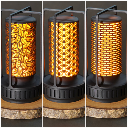 LEDキャンドルライト 木の葉 ランタン キャンプ アウトドア
