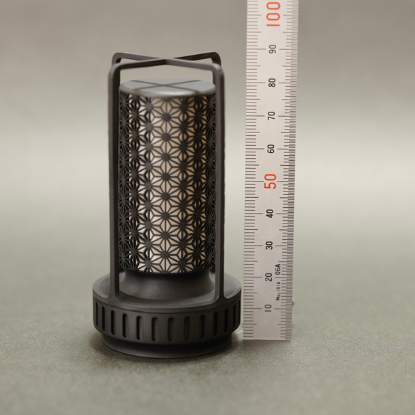 LEDキャンドルライト 麻の葉模様 ランタン キャンプ アウトドア 焚き火 おしゃれ