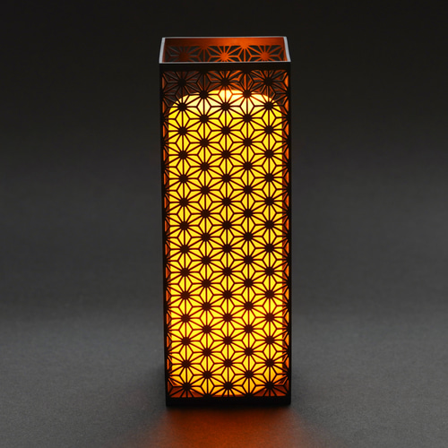 灯り取り　天然石 手作り国産品  LEDキャンドルライト付き 吉野ひのきシートキャンドルホルダー LEDキャンドル付 【木＋星