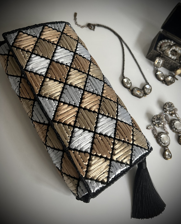 ツモリチサト長財布 編み込みデザイン クラッチバッグ 【公式通販】