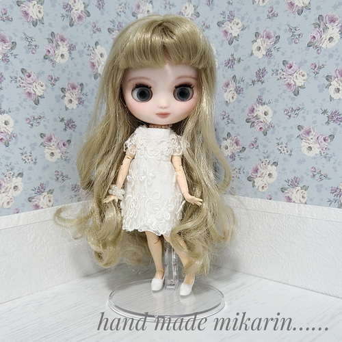 【ご予約品】お花畑の背景ボード（パープル）　ドールハウス　ブライス等撮影用 撮影用背景ボード（ブルー花柄）【ドールハウス】 その他人形