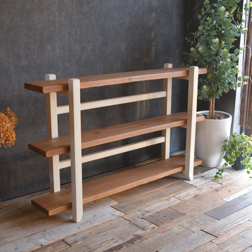 大塚家具　天然木3段シェルフ 大塚家具 天然木3段シェルフ