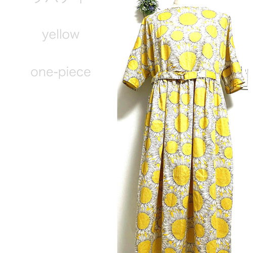 Liberty ‼︎ イタリア製2024新作 ワンピース Yellow✖️ Hello 