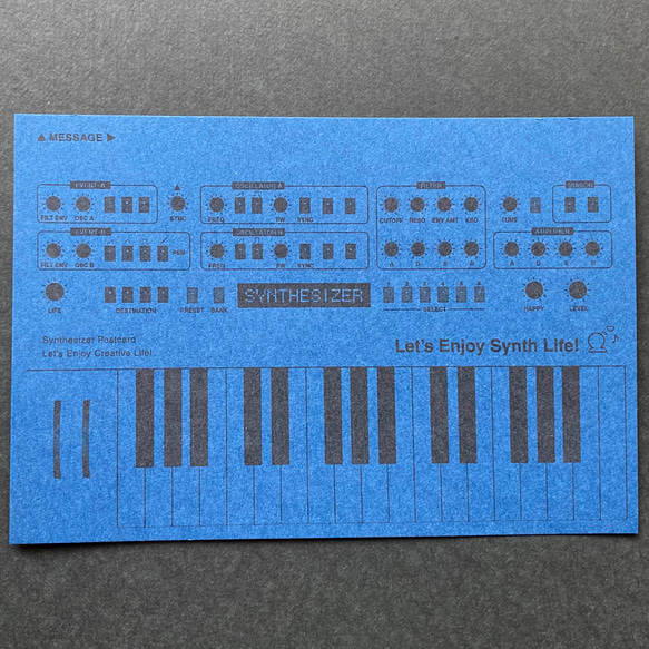 【ポストカード】シンセサイザーポストカード4枚セット　Cool Tone Set 8枚目の画像