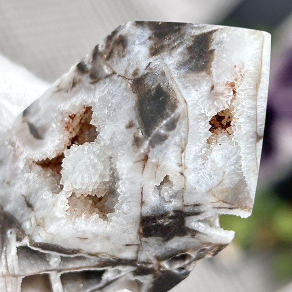 天然石　スファレライト（ブラックジャック）閃亜鉛鉱　ポイント　約80ｍｍ　原石　天然石インテリア・天然石置物として 6枚目の画像