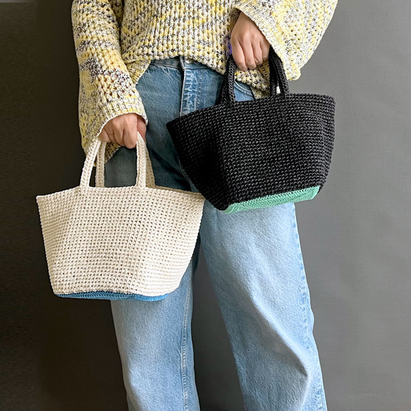 ハンドメイド(手編み)バンビトートバッグ 手編みキット】 デイリートート (glittknit-18) キット glitt