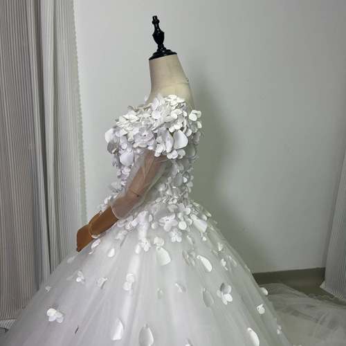 送料無料！ウェディングドレス トップス ファスナー トップス+スカート  