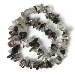 ガーデンクォーツ 水晶 大粒 さざれ 38㎝ 連 天然石  アクセサリー材料 ジェムストーン 5枚目の画像