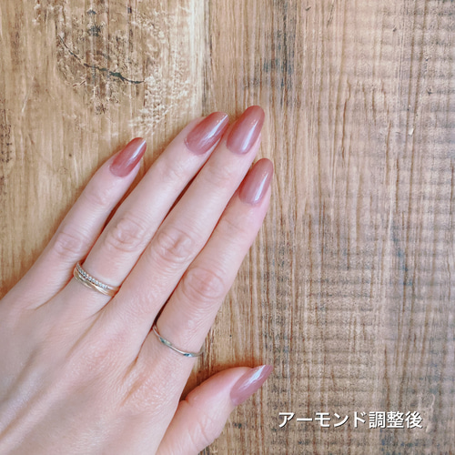 専用ケース付✨》ブライダル/ネイルチップ/3D/結婚式/白無垢/サーモン 
