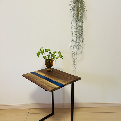 ソファテーブル リバーテーブル サイドテーブル レジンテーブル