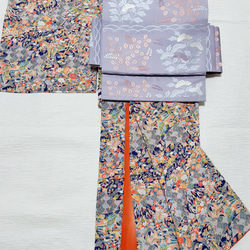 【着物まとめ売り】　正絹小紋10枚 着用可　リメイク素材　目立った汚れなし 少しトール幅狭】ワンタッチ着物 くらわん着物 正絹小紋リメイク