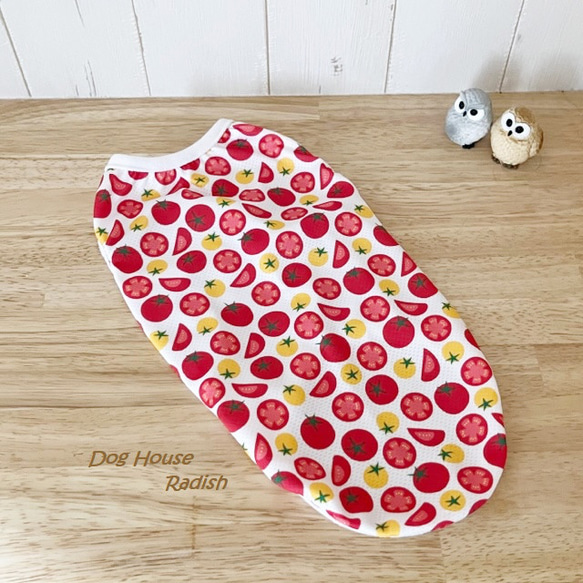 【とまと】犬服タンクトップ 接触冷感タンクトップ もぎたてトマト Dog 犬服 ドッグウェア 夏