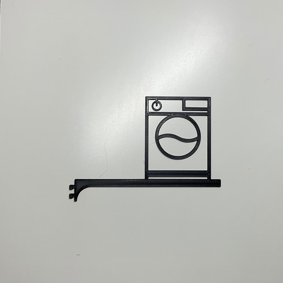 ルームサイン プレート ランドリー 突き出しタイプ おしゃれ インテリア 新生活 洗濯機 3枚目の画像