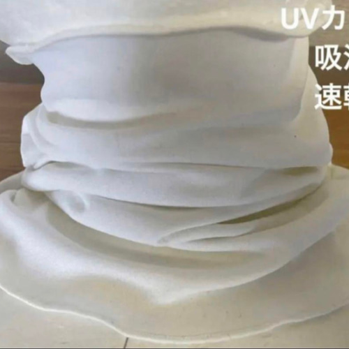 UVカットスポーツタイプピュアホワイトシングルネックウォーマー新品 