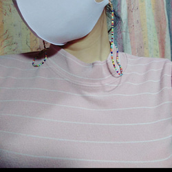 カラフルビーズマスクストラップ メガネチェーン サングラスコード韓国 7枚目の画像