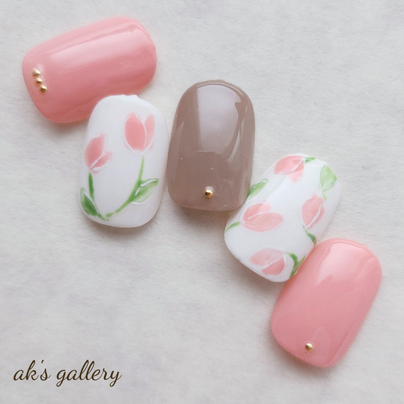チューリップネイル ネイルチップ（つけ爪） ak's gallery 通販