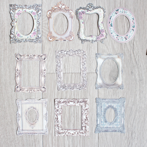 コラージュ 素材 額 枠 エレガント ヨーロピアン アート コレクション