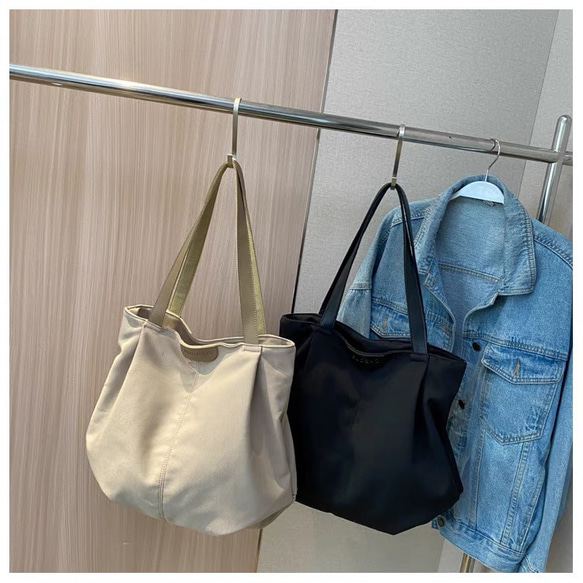 ファッションシンプル布　レディース日常用　トートバッグ 2枚目の画像