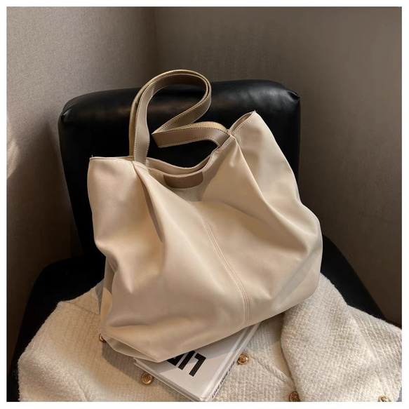ファッションシンプル布　レディース日常用　トートバッグ 1枚目の画像
