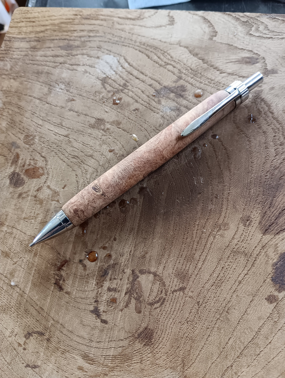 国産金具使用　木軸シャーペン0.5㎜　受注生産品 4枚目の画像