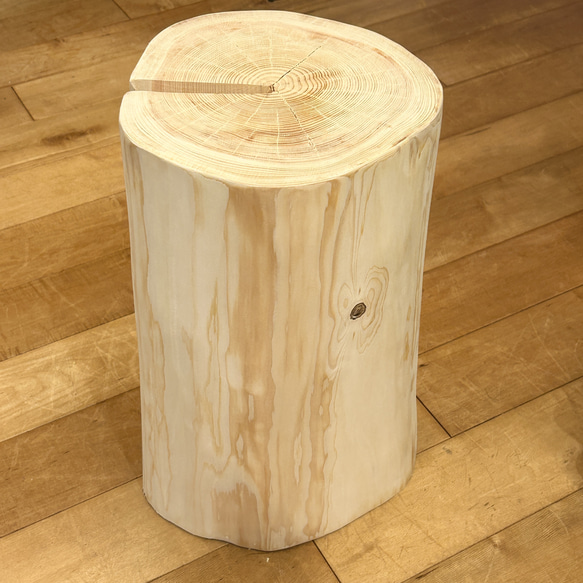 Hinoki  Wood  Stool  No.638 3枚目の画像