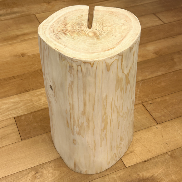 Hinoki  Wood  Stool  No.638 2枚目の画像