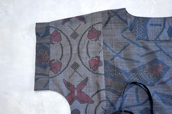 着物リメイクチュニック&ストール〜四季で心地良い上質大島紬素材〜kimono remake tunic & stall 7枚目の画像