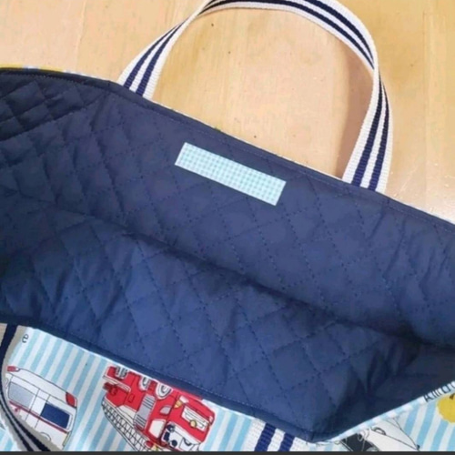 【受注制作】絵本バック　レッスンバック　乗り物 b7a44b5ae885ac6797ad2ff55cf25d