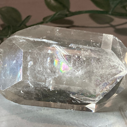 レインボー✨　スモーキークォーツ　ダブルポイント　クリスタル　水晶　ポリッシュ 10枚目の画像
