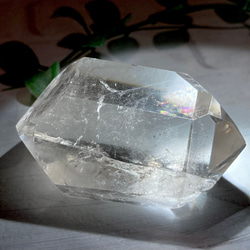 レインボー✨　スモーキークォーツ　ダブルポイント　クリスタル　水晶　ポリッシュ 5枚目の画像