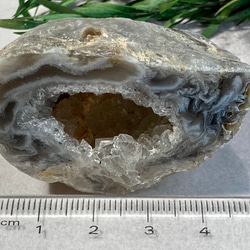レース瑪瑙✨　レインボー　アゲート ジオード　晶洞　原石　ラフストーン 6枚目の画像