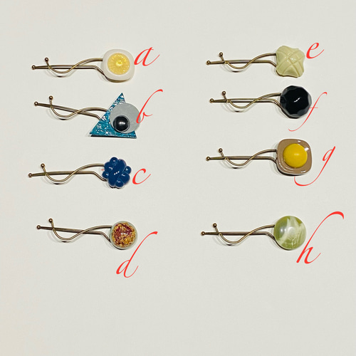 くるりんvintageパーツhairピン ※ご希望アルファベットをお選び