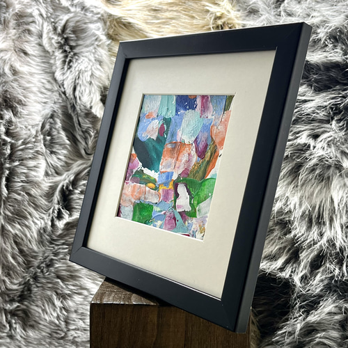 心臓」SMサイズ アート作品 原画 徳島洋子作品 アクリル画 絵画 心臓」SMサイズ アート作品 原画 徳島洋子作品 アクリル画 絵画