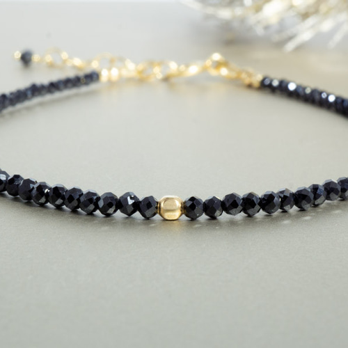 14/20KGF ブラックスピネル ブレスレット ブレスレット Ratna