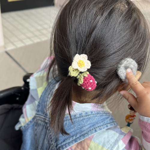 かぎ編み いちごヘアゴム ヘアゴム ma_ya 通販 17527906｜Creema(クリーマ)