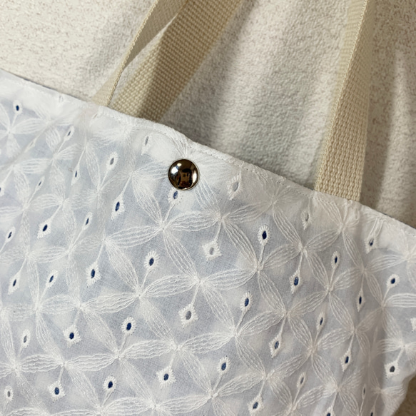 刺繍生地の春バッグ＊ 2枚目の画像