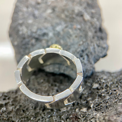 ローズカットダイヤK18/silverリング(送料無料)ローズカットでキラキラなブラウンダイヤモンド 6枚目の画像